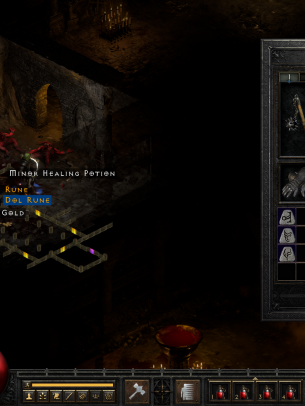 Diablo 2 player finding runes