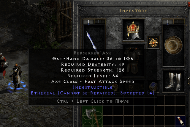 ethereal berserker axe base damage