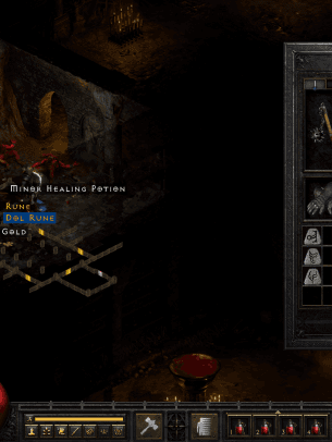 Diablo 2 player finding runes