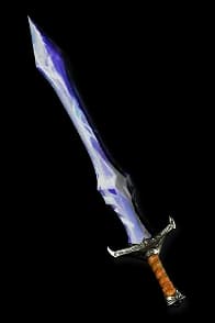 A crystal sword socketed with shael, ko and eld to create the Hustle (armor) runeword