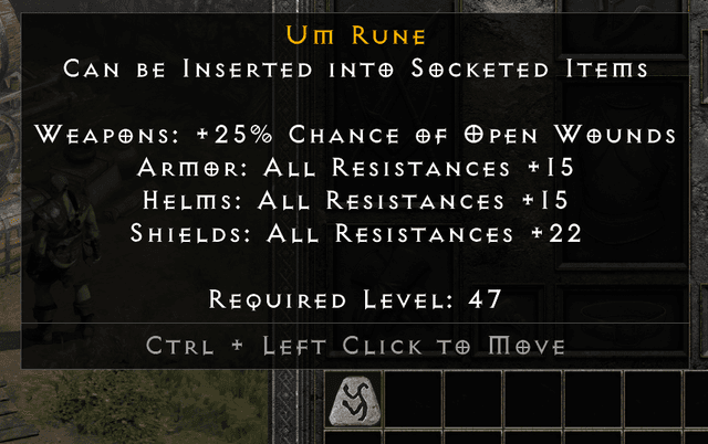 Diablo 2 Resurrected um rune