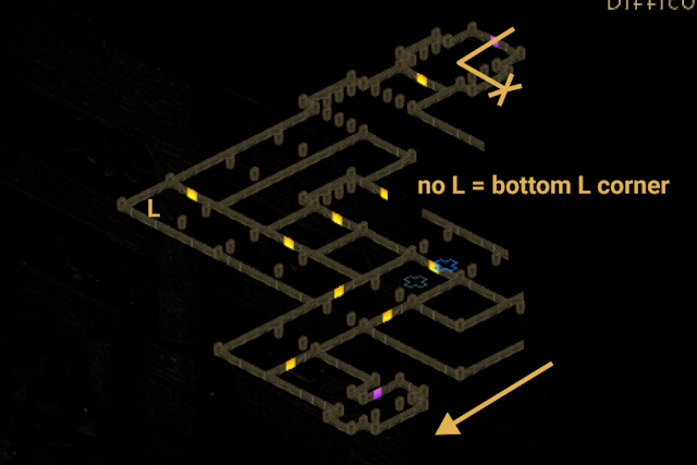 navigating the forgotten tower by going to the bottom left corner example 2