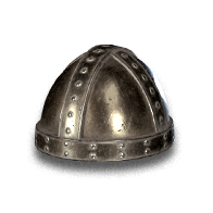 A skull cap socketed with nef and tir to create the Nadir runeword