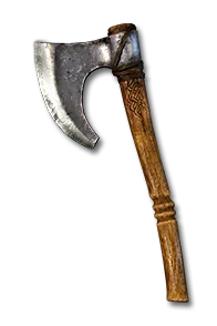 A war axe socketed with jah, gul and eth to create the Fury runeword