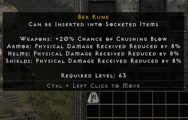 Diablo 2 Resurrected ber rune