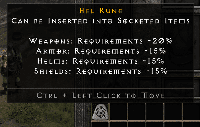 Diablo 2 Resurrected hel rune