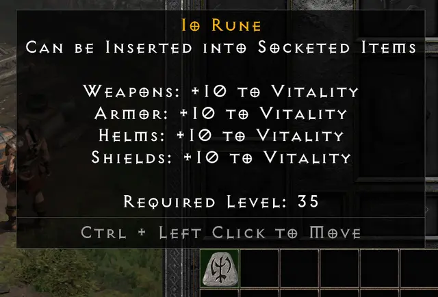 Diablo 2 Resurrected io rune