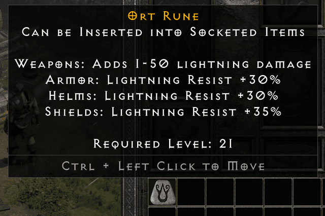 Diablo 2 Resurrected ort rune