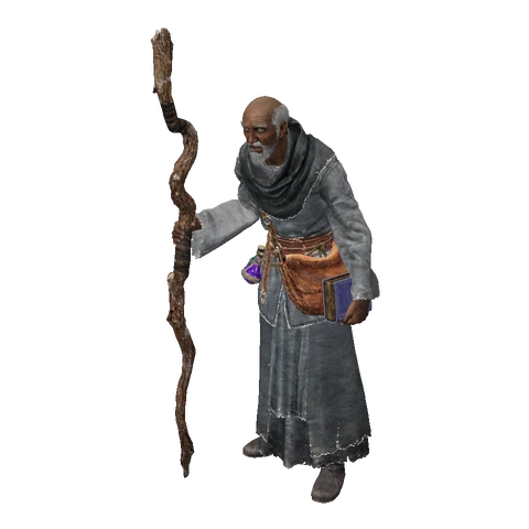 Deckard Cain idle animation