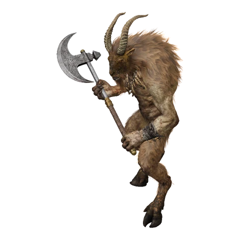 Goatman idle animation