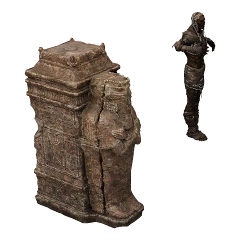 Mummy Sarcophagus idle animation