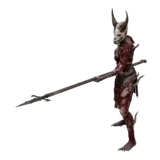 Dark Spearwoman idle animation