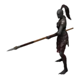 Black Lancer idle animation